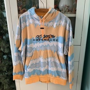 Adidas adventure hoodie sz L euc